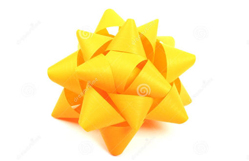 Picture of GIFT BOW 10MM MATT YELLOW